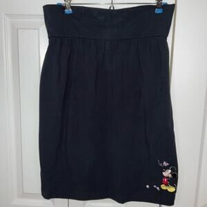 NWT NOS DISNEY STORE GIRLS NAVY BLUE MICKEY MOUSE PURPLE BUTTERFLY SKIRT SZ S